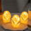 Rose LED flammeløs stearinlyslampe hvid 7,6 cm 3