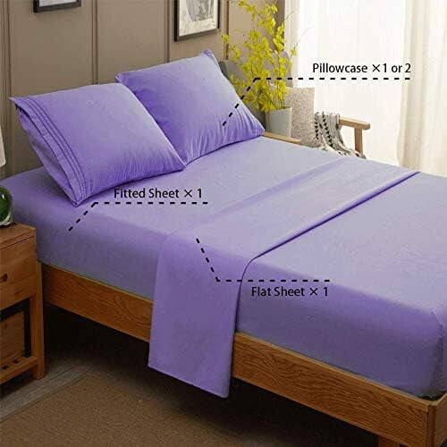 Microvezel beddengoedset, queensize, 4-delig 1