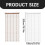 2-Pack Beaded Door Curtain 100x200cm White 4