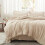 Beige Tufted Comforter Set 7-Piece 2
