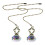 FRCOLOR2Pcs Vintage Χάλκινο Κρύσταλλο Κρεμαστό Φωτιστικό Ανεμιστήρα Διακόπτης Αλυσίδας 6