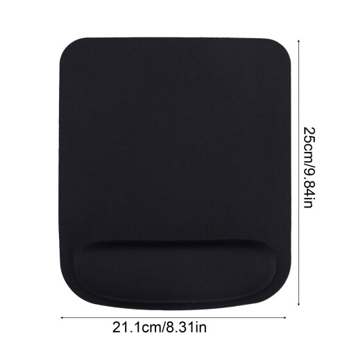 Ergonomisk musematte med håndleddsstøtte, gummibase, 10x8.3 2