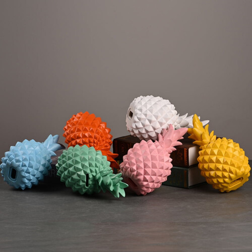 Ananas Spargris Resin Skrivbordsprydnad 2