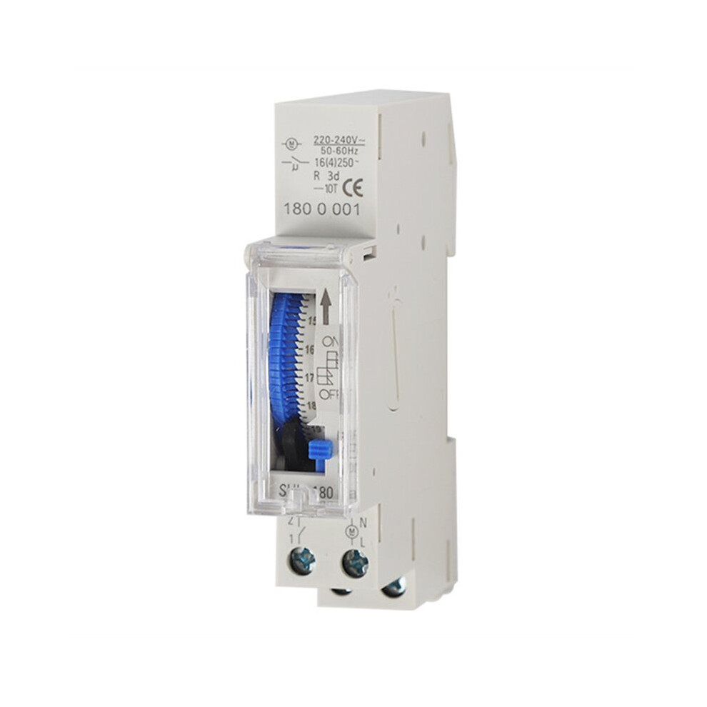 Mechanical Timer 110V Sul180a Syn161h Analog24 Hour Mechanical Programmable Din Rail Timer 6031677853013