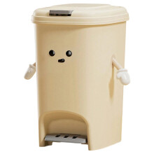 10L Foot Push Type Trash Can Cute Double Pedal Trash Can with Lid DIY for Kitchen Living Room Bathroom Toilet