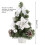 Mini tafelkerstboom met verlichting en versieringen. 2