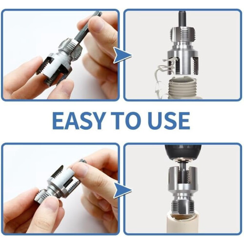 Pipe Tapping and Threading Tool – Dual-Specification Compatible, Wear-Resistant Tapping and Threading Kit for Efficient Pipe Installation & Repair 2