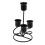 Iron Candle Holder Round Smooth Retro 1 Set 4