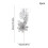 Plastic Simulated Christmas Flowers Silver 2 Pcs 4