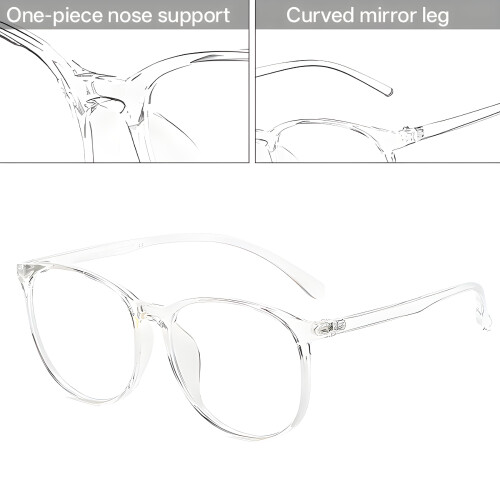 RAGUPEL Damen-Brille mit transparentem Blaulichtfilter 2