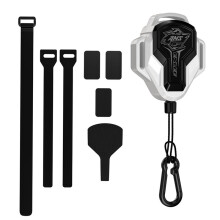Enlee Retractable Bicycle Traction Rope Pull Rope with Hook Bicycle Strong Tension Safety MTB Trailer Rope White