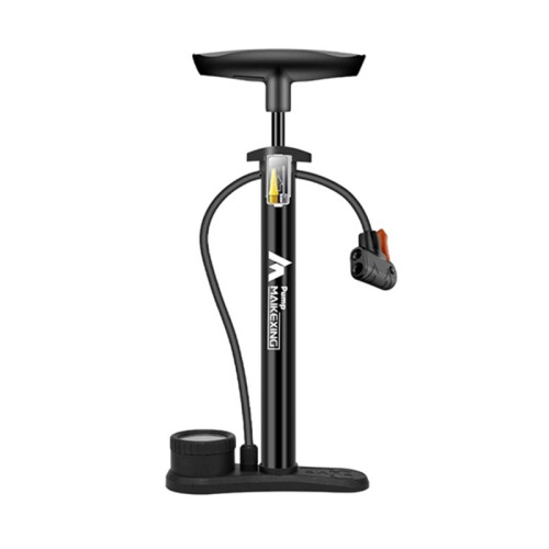Pompa per Bicicletta Multifunzionale da 160 PSI con Manometro e Ugello 3 In 1 per Biciclette e Auto. Include
