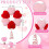Heart Tree Topper Red Pink Plush Ornament 1 Pack 4