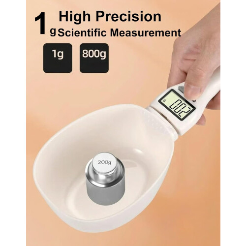 Ψηφιακή ζυγαριά τροφής για κατοικίδια 800g/0.1g – 5 μονάδες, αποσπώμενη, κατά της 2