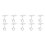 10 Pack No Drill Ceiling Mount Rod Brackets, Heavy Duty Self Adhesive Holders, Adjustable Hooks Hanging 1