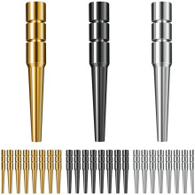 24 Stuks Metalen Cribbage-Pinnen, Cribbage-Bordpinnen, Veelzijdige Taps Toelopende Pinnen met 1/8 Gat voor Bordspel-Crib-Bordpinnen