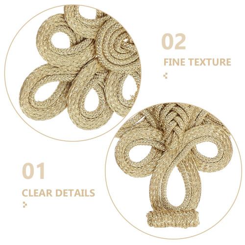 Goldene Nähknöpfe mit neun Löchern, Retro-Stil, 2 Stück 2