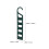 Set van 6 slanke plastic kledinghangers – ruimtebesparend, modern design 2