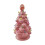 Pink LED Christmas Tree Night Light Ceramic Bunny Resin 2