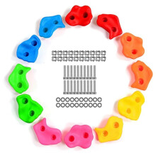 12PCS Rock Climbing Holds Kids Rock Wall Climbing Holds for Indoor and Outdoor Set Use