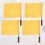 Referee flag yellow sports 4 pcs 3