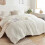White Queen Duvet Cover Set Boho Tufted Microfiber 3 Piece 3