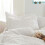White Queen Duvet Cover Set Boho Tufted Microfiber 3 Piece 5