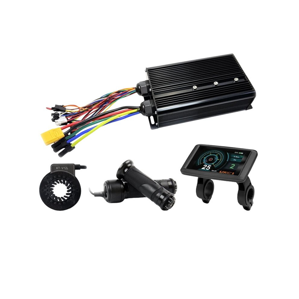 Electric Bike 3-Mode Controller 80A 48V-72V Xt150 Controller With Ukc1+ Display For 5000W Brushless Motor Accessories 4714193857407