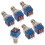 6PCS Guitar Effect Pedal  3PDT Foot  PCB Button - Latching 9 Pins True Bypass 1