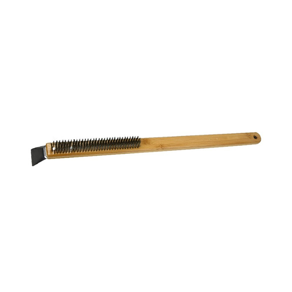 Kitchen Pizza Oven Copper Brush Wood Handle Bristle Brass Grill Cleaning Small Brush For Oven Cleaner 6032603776031