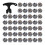 50Piece  Spikes,  Cleats Replacement with Cleat Spanner, Metal Thread Screw 6 mm Soft Pins Stud 1