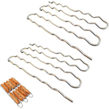 2PCS BBQ Sausage Roller Rack, Hot Dog Roller Grill,Evenly Cooked Dogs, Hands-Free Rack for Camping Outdoor Cookouts