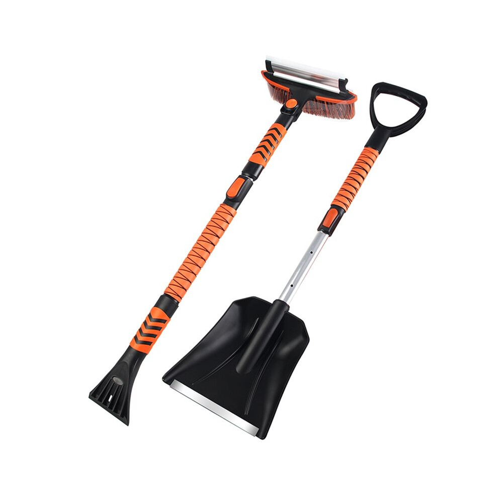Multi-Functional Snow Shovel And Brush Kit, Ice Scraper And Retractable Snow Brush, Detachable Snow Scraper 4713086593071