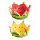 Watermelon Ceramic Fruit Plate Matching Forks Ceramic Snack Tray Large Capacity for Various Fruit Snacks Present Red 2pc 1