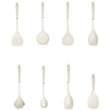 8pcs Silicone Handle Cooking Utensil Set Non-Stick Pan Spatula Soup Spoon Full Home Use Stir-Fry Spatula Rice Spoon