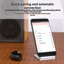 Receiver 5.0 Wireless Audio Receiver 3.5mm Car Aux Adapter Speaker Headphone Hands-Free