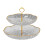 Two-Tier Fruit & Snack Platter with Stable Base – Modern Double-Layer Serving Stand for Guests, Compatible with All Kitchen Counters 2