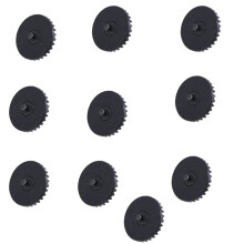 10 Pièces D'Engrenages Coniques en Acier CNC, Engrenages Coniques en Métal Trempé par Injection, Pièces de Jouets