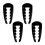 4 Pack Adjustable  Tee Height Tool,  Training Aid, Tee Height Setter Adjustable Tees for Mats Tee Height Setter 1