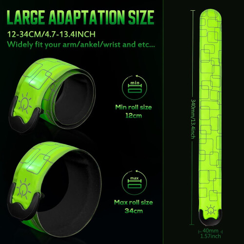 Uppladdningsbara LED-armband, 2-pack 1