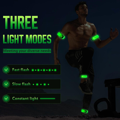 Uppladdningsbara LED-armband, 2-pack 2