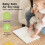 Kit para impressão de mãos e pés de bebê com moldura de madeira e vidro. 2