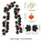 Halloween Pumpkin Garland with Lights Black Orange Maple 7