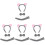 4Sets Vielseitiges Koala Cosplay Set Kuschelige Mit Grau 4