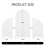 Ensemble de 3 couvre-arches en spandex, extensibles double face 5