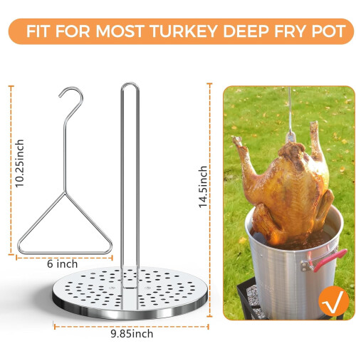 Frituregryde i rustfrit stål til kalkun 1