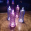 LED Crystal Candle Lights Rose Shadow Design 6 Pack 3