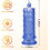 LED Crystal Candle Lights Rose Shadow Design 6 Pack 4
