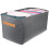 Grey Nonwoven Clothing Organizer Stackable Design for Easy Storage 3Pcs 3