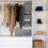 Grey Nonwoven Clothing Organizer Stackable Design for Easy Storage 3Pcs 7
